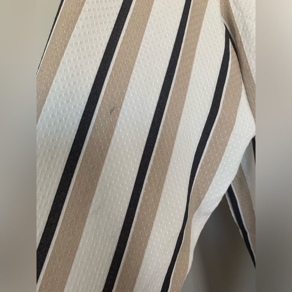 NWT Hanro Sleep & Lounge Stripe Woven V-Neck Button-Down Shirt Size Small - Picture 16 of 16